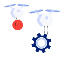 Icon depicting org charts for Direct Contact Data